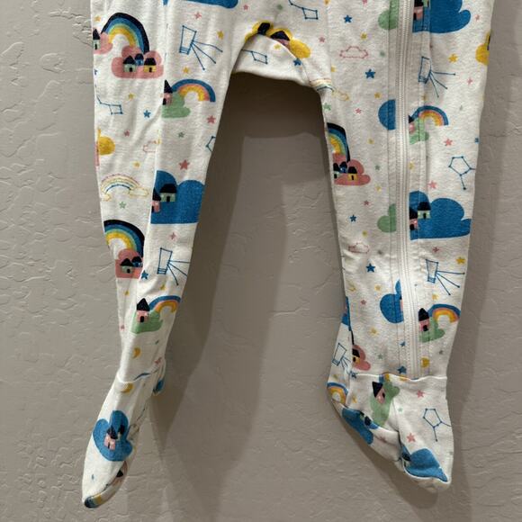 Frugi Rainbows & Star Constellations Zipper Pajamas - Picture 7 of 8